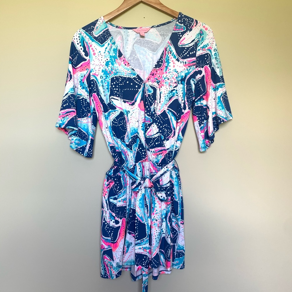 Lilly Pulitzer madilyn romper star struck sz S